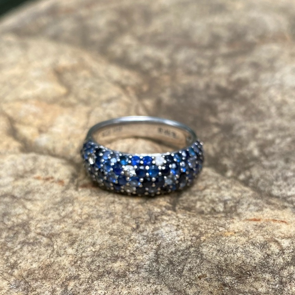 Sapphire Splash by Effy Band Ring